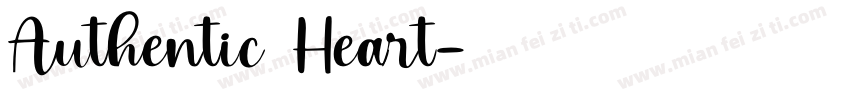 Authentic Heart字体转换
